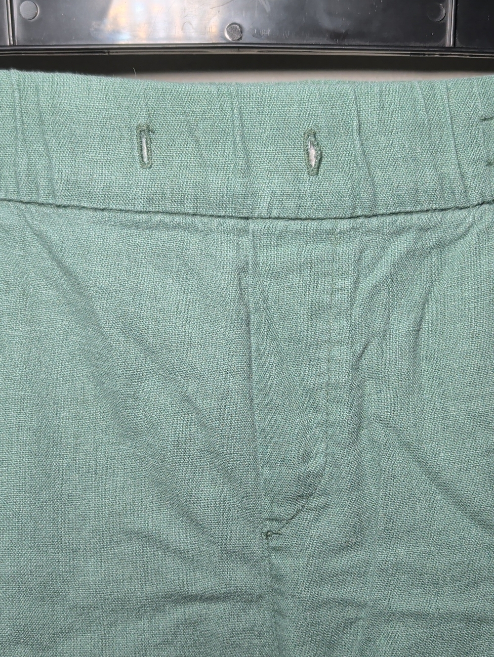 Old Navy High Waist Linen-Blend Shorts Green Cuffed Hem Women's Size XL - Picture 3 of 5